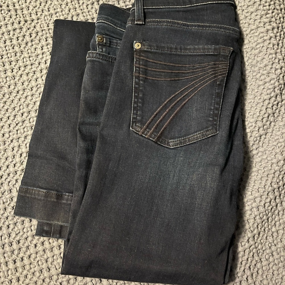 7 For All Mankind Blue Straight Leg Jeans